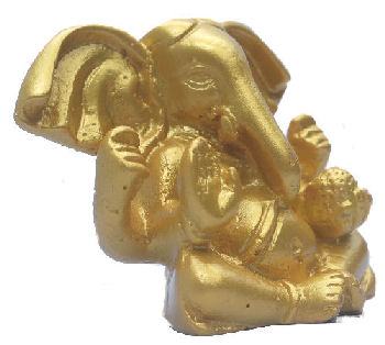 Hand Painted Ganesh with Big Ear RG-060G